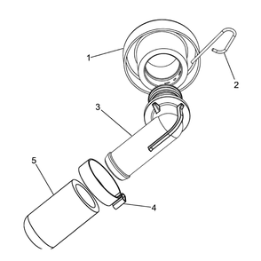 Engine Group - Water Port Diagram and Parts List for 076071-0  Briggs and Stratton Generator